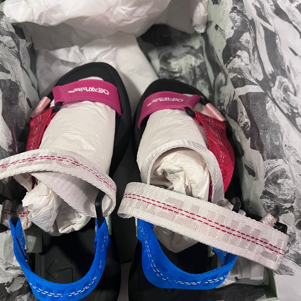 Off-White Red and Blue Sandals
